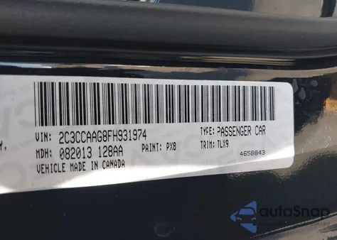 2015 Chrysler 300 Limited z USA, uszkodzony, nr VIN 2C3CCAAG8FH931974